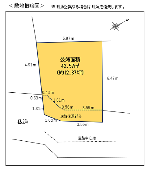 敷地概略図です。